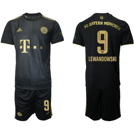 Billiga Fotbollströjor FC Bayern München Robert Lewandowski 9 Barn Borta tröja 2021/22 Kortärmad 